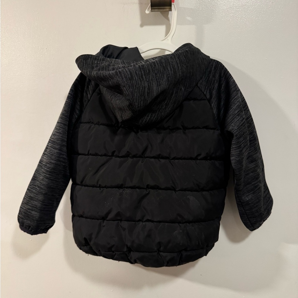 Nike Toddler Boys Black Hooded Coat Jacket Size 2T - Picture 6 of 6